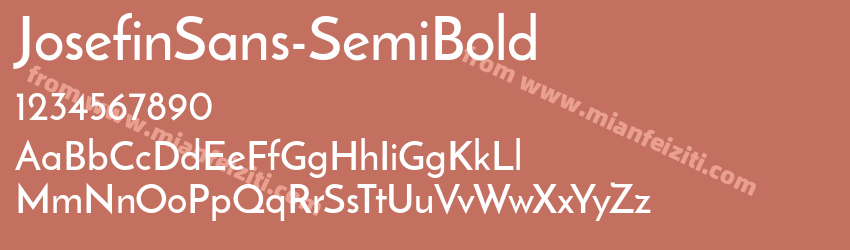 Josefin Sans Semibold预览图1