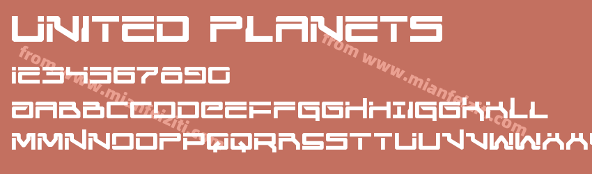 United Planets Regular预览图1