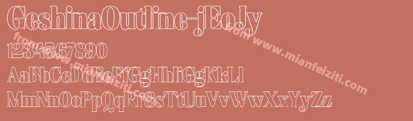 Geshina Outline j Eo Jy预览图1