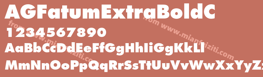 AG Fatum Extra BoldC预览图1