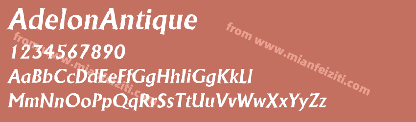Adelon Antique Bold Italic预览图1