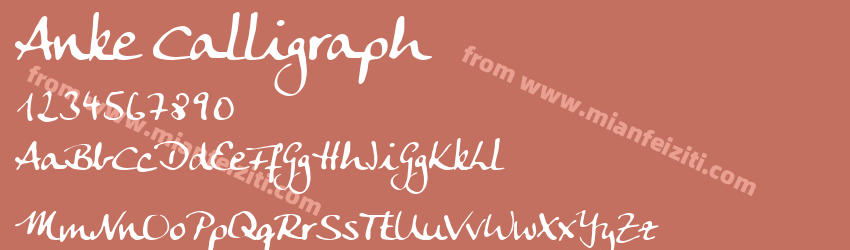 Anke Calligraph预览图1
