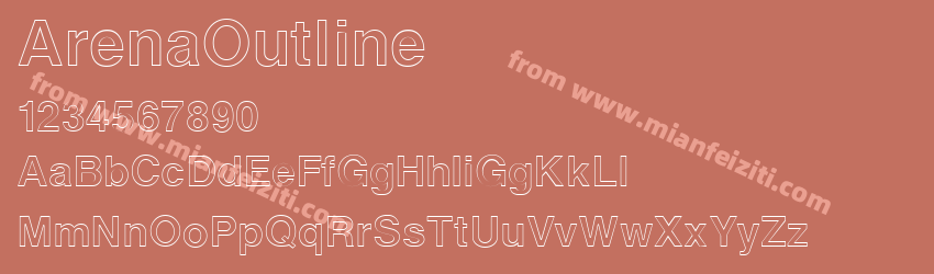 Arena Outline Regular预览图1