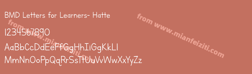 BMD Letters for Learners Hatted J预览图1