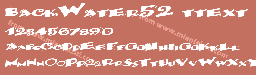 Back Water52 Regular ttext预览图1