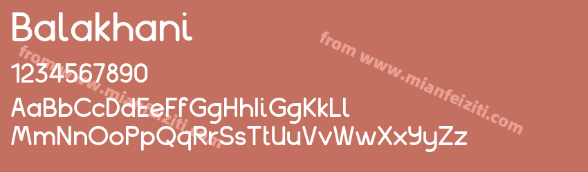 Balakhani Regular预览图1