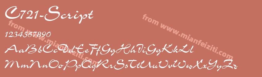 C721 Script Regular预览图1