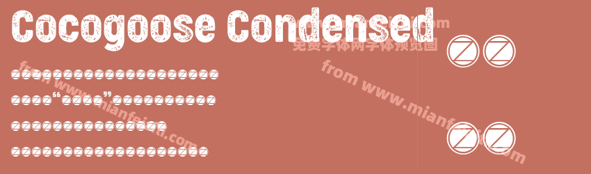 Cocogoose Condensed Letterpress预览图1