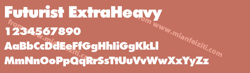 Futurist Extra Heavy Regular预览图1