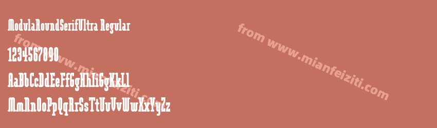 Modula Round Serif Ultra Regular预览图1