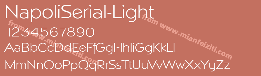 Napoli Serial Light Regular预览图1