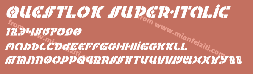 Questlok Super Italic预览图1