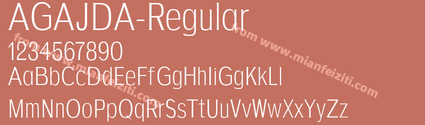 AGAJDA Regular预览图1