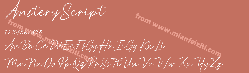 Anstery Script预览图1