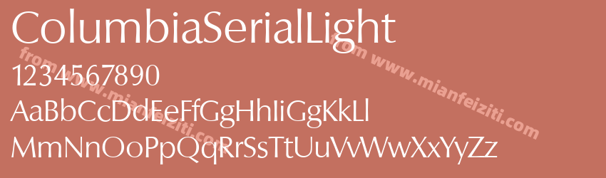 Columbia Serial Light Regular预览图1