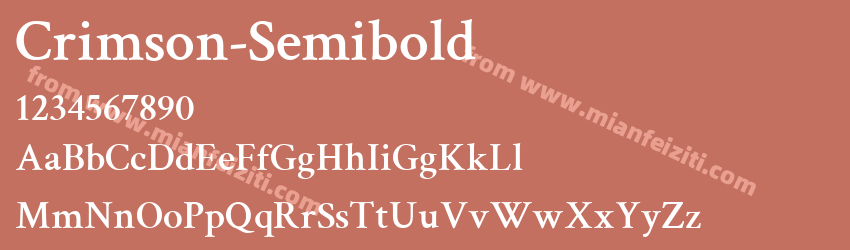 Crimson Semibold预览图1