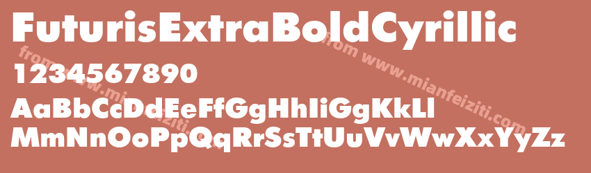 Futuris Extra Bold Cyrillic预览图1