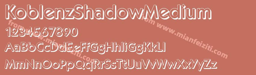 Koblenz Shadow Medium Regular预览图1