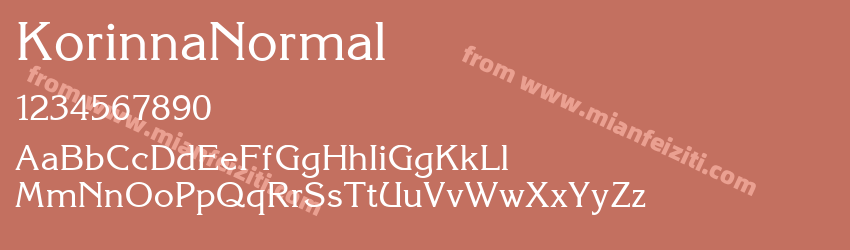 Korinna Normal预览图1