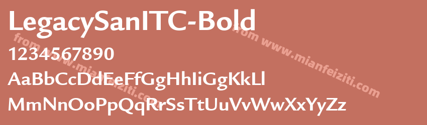 Legacy Sans ITC Bold预览图1