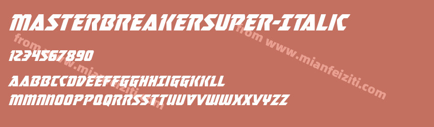 Master Breaker Super Italic预览图1