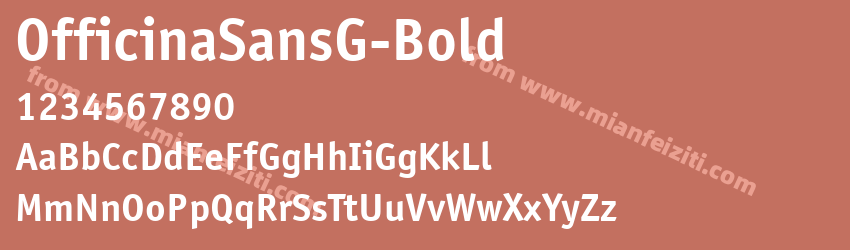 Officina SansGTT Bold预览图1