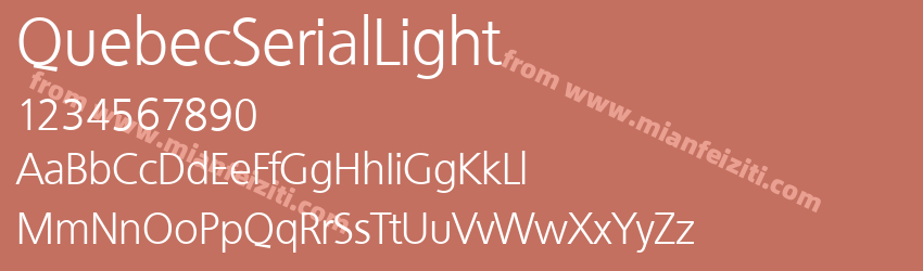 Quebec Serial Light Regular预览图1