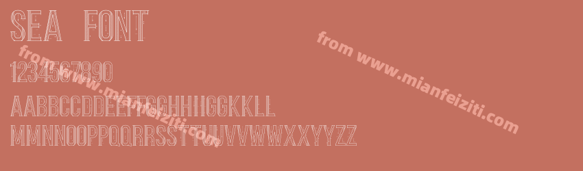 Sea Font Regular预览图1