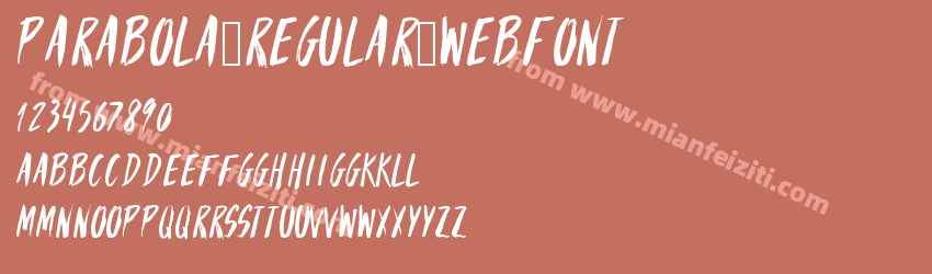 parabola-regular-webfont预览图1