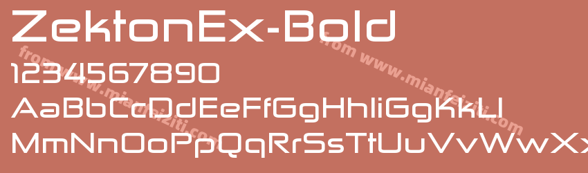 Zekton Ex Bold预览图1