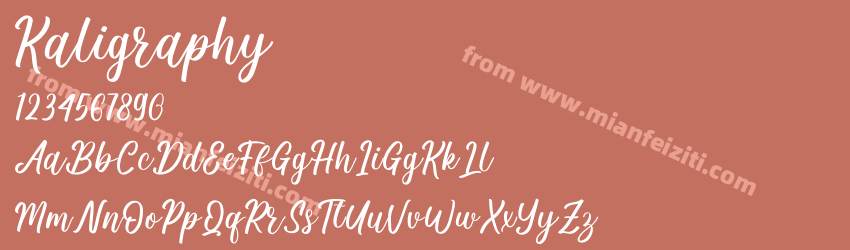 Kaligraphy预览图1