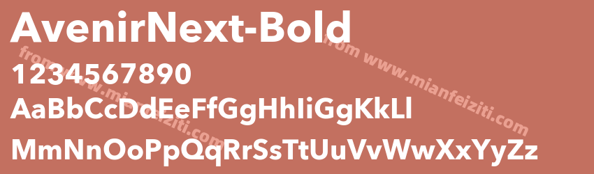 Avenir Next Bold预览图1