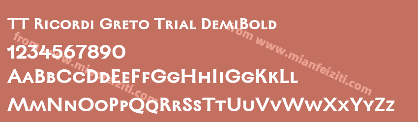 TT Ricordi Greto Trial Demi Bold预览图1