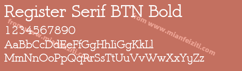 Register Serif BTN Bold预览图1