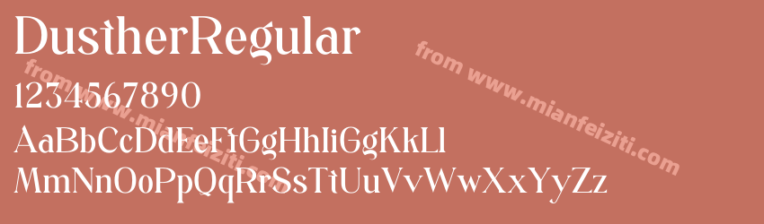 Dusther Regular预览图1