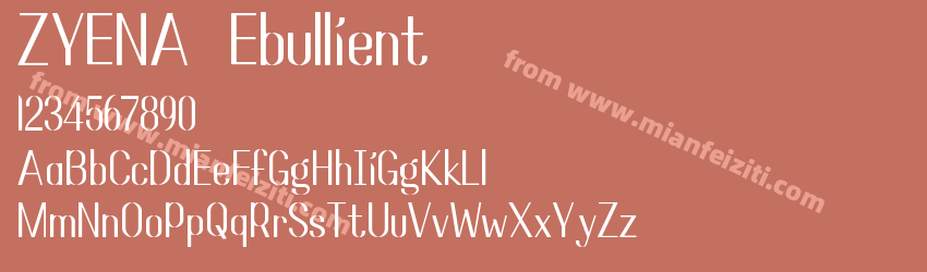 ZYENA Ebullient预览图1