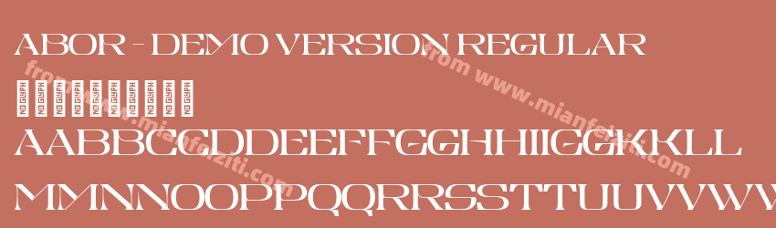 Abor Demo Version Regular预览图1