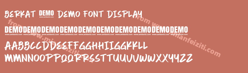 BERKAT DEMO FONT Display预览图1