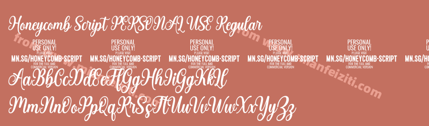 Honeycomb Script PERSONAL USE Regular预览图1