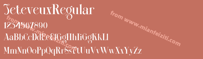 Jeteveux Regular预览图1