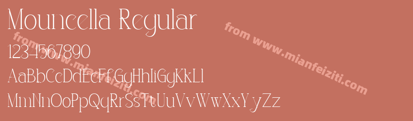 Mouncella Regular预览图1