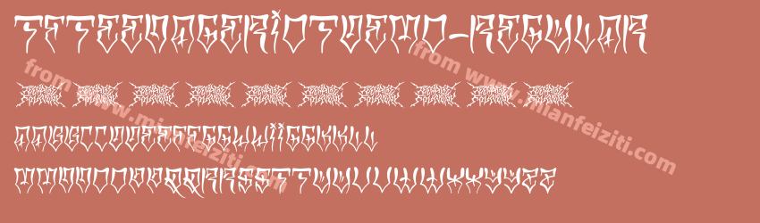TF Teenage RiotDEMO Regular预览图1
