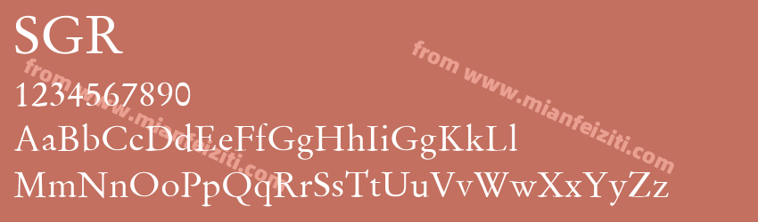 S Garamond Regular预览图1