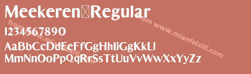 Meekeren Regular预览图1