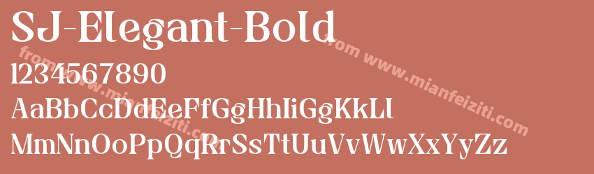 SJ Elegant Bold预览图1
