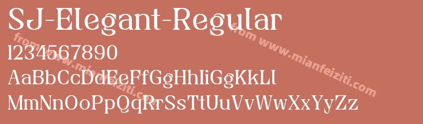 SJ Elegant Regular预览图1