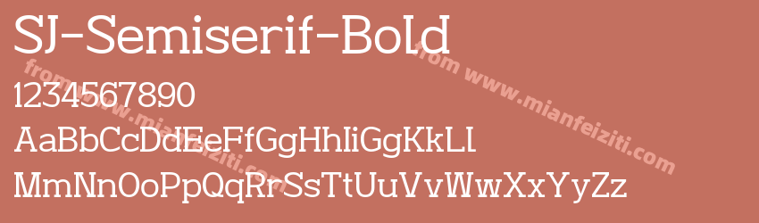 SJ Semiserif Bold预览图1
