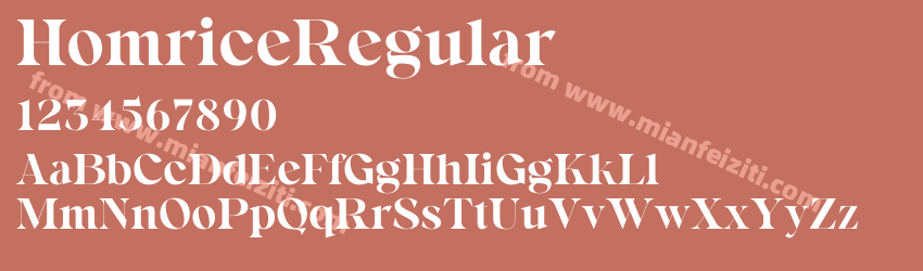 Homrice Regular预览图1