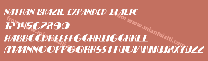 Nathan Brazil Expanded Italic预览图1