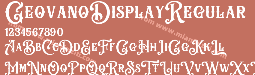 Geovano Display Regular预览图1